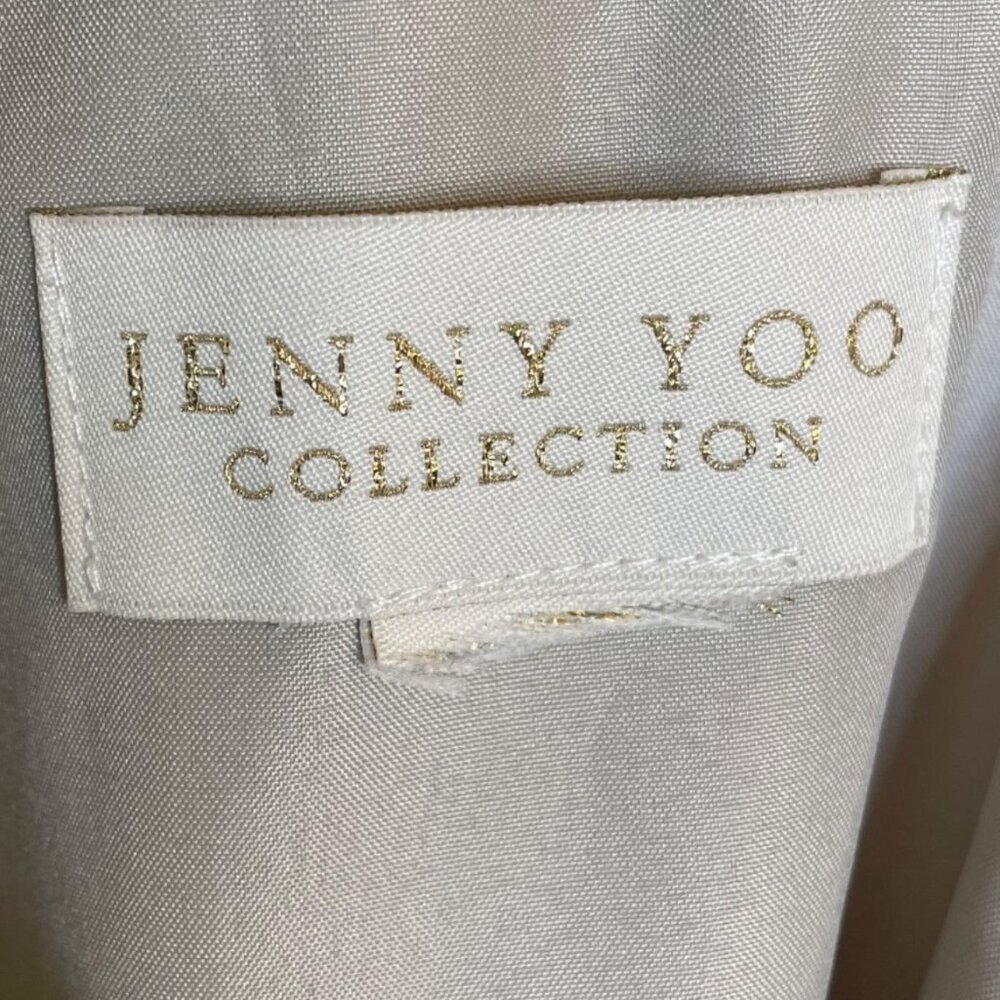 Jenny Yoo Mila Convertible Ruffle Maxi Dress, L - Picture 7 of 12